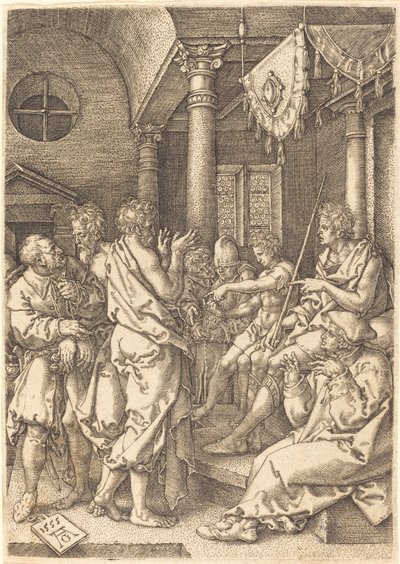 The Two Elders Convicted by the Testimony of Daniel by Heinrich Aldegrever