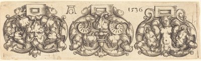 Three Buckles of Girdles Side by Side by Heinrich Aldegrever