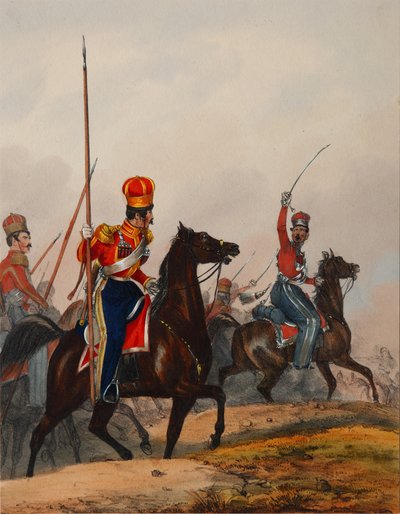 The Crimean Tatar Life Guard Squadron, 1840s by Heinrich Ambros Eckert
