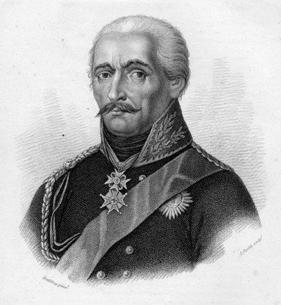 General Gebhard Leberecht von Blücher, engraved by Adam Smith by Heinrich Anton Dahling