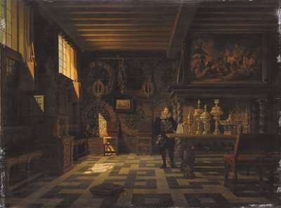 Interior of a 17th-century palace by Heinrich Anton Heger