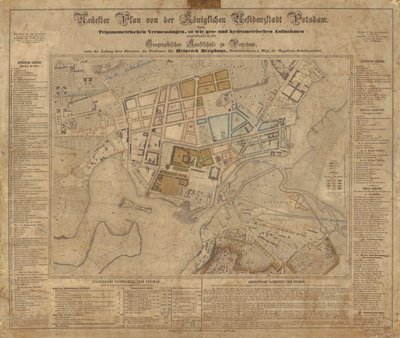 Plan of Potsdam by Heinrich Berghaus