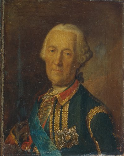 Portrait of the field marshal and politician Count Burkhard Christoph von Munnich by Heinrich Buchholz