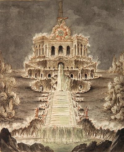 Sketch of the Octagon Illuminated by Heinrich Christoph Jussow