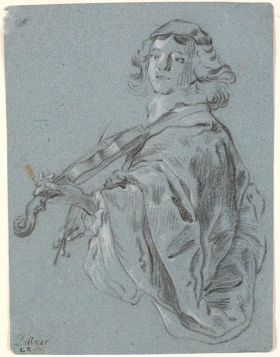 Young violinist by Heinrich Dittmers