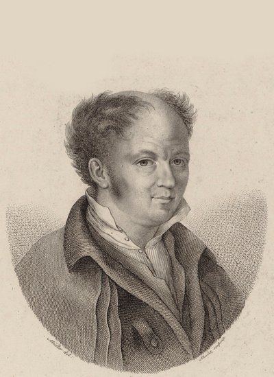 Portrait of the Composer Gottfried Weber 1779-1839, ca 1820 by Heinrich Franz Schalck