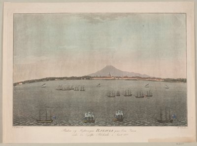 The City and Fortress of Batavia on the Island of Java under the English Blockade in the Year 1800 by Heinrich Grosch