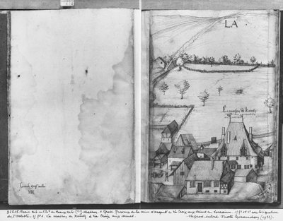 La Croix-aux-Mines Village, Lorraine. The House of Kointz, the Controller of the Mines and Signature of the Artist by Heinrich Gross or Groff