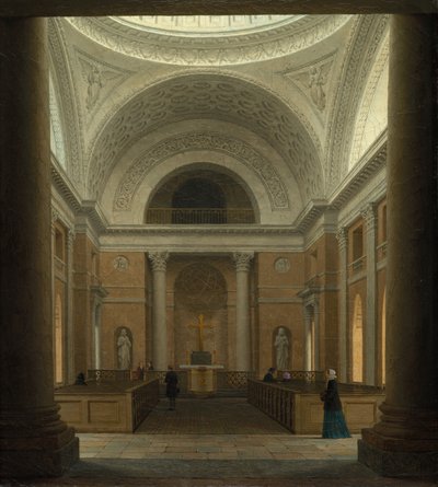 The Slotskirken of Christiansborg, Copenhagen by Heinrich Hansen (Danish