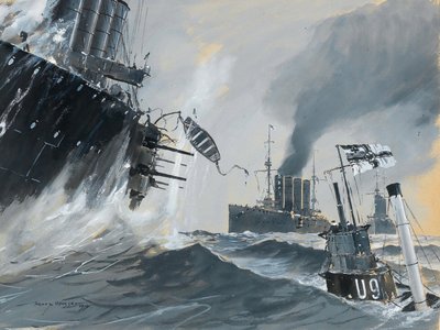 Submarines and Warships: The Journeys of HMS Aboukir, Hogue and Cressy by Heinrich Heusser