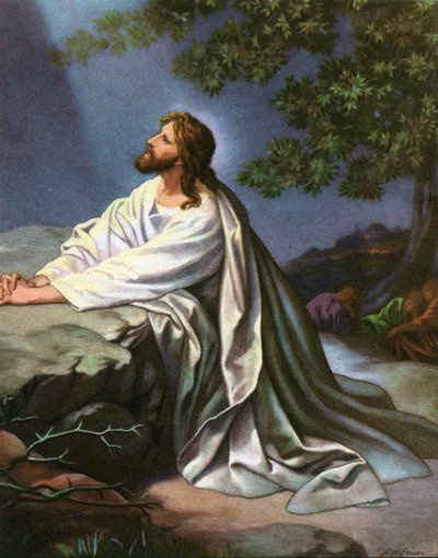 Christ in the Garden of Gethsemane by Heinrich Hofmann