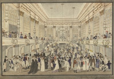 Masked Ball in the Redoutensaal of the Vienna Hofburg by Heinrich Joseph Schütz