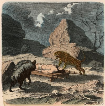 Ancient Orient, Persians: Exposing a Mortal Remains by Heinrich Leutemann