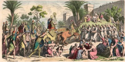 Assyrian: Reception of a Victorious General by Heinrich Leutemann
