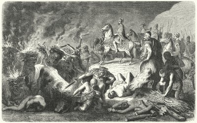 Hannibal at the Siege of Casilinum, 216-215 BC (engraving) by Heinrich Leutemann