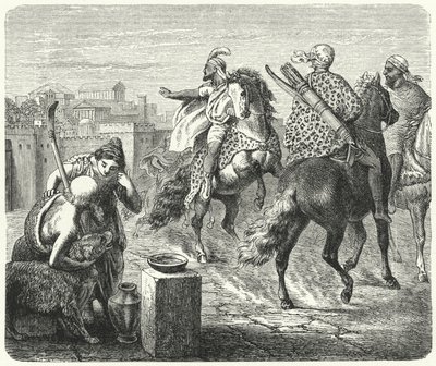 Jugurtha of Numidia Leaving the Corrupt City of Rome by Heinrich Leutemann