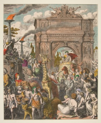 Pictures of the Antiquity - XV. The Romans - Triumphal Entry by Heinrich Leutemann