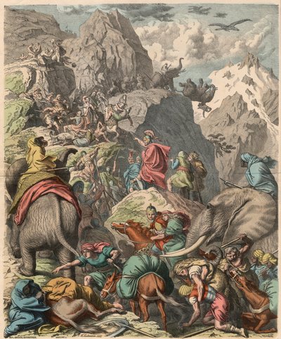 Second Punic War: Hannibal Crossing the Alps, 1866 by Heinrich Leutemann