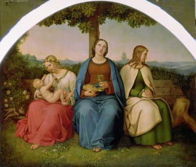 Belief, Hope and Love by Heinrich Maria von Hess
