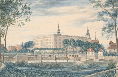 View of the Dessau Castle from the East by Heinrich Olivier