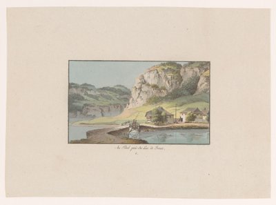 View of Le Pont near Lac de Joux (Views of Switzerland) by Heinrich Rieter