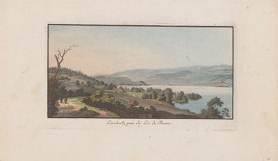 View of Lüscherz on Lake Biel (Landscapes in Switzerland) by Heinrich Rieter