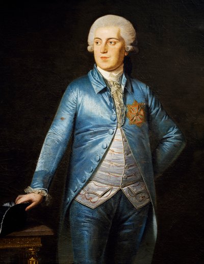 Portrait of Christian VII of Denmark by Heinrich Schmidt