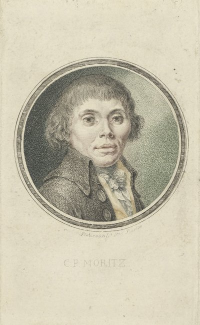 Portrait of Karl Philipp Moritz by Heinrich Sintzenich