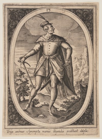 Plate 13 from Military Figures by Heinrich Ulrich