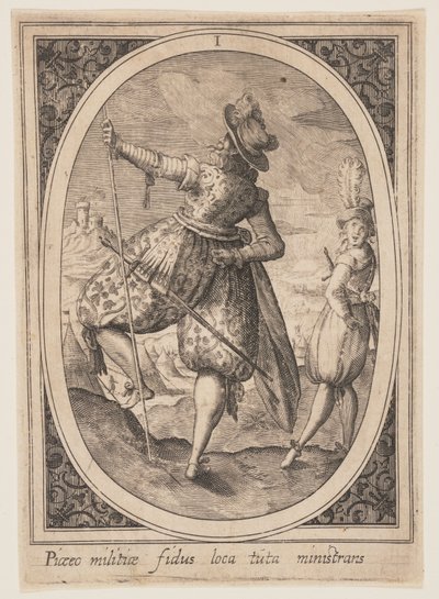 Plate 1 from Military Figures by Heinrich Ulrich