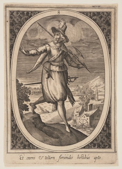 Plate 8 from Military Figures by Heinrich Ulrich