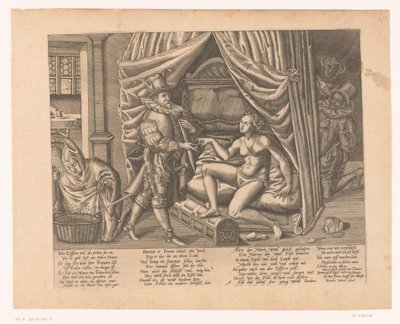 Allegory of a Man Locking a Woman into a Chastity Belt by Heinrich Wirich