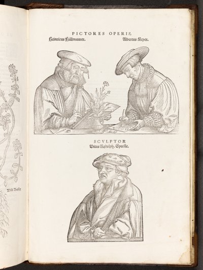 Artists and Engraver, illustration from De historia stirpium commentarii insignes by Leonhart Fuchs, 1542 by Heinrich and Meyer, Albert Fullmaurer