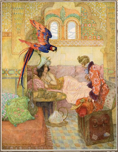 The Flying Trunk from Tales by Hans Christian Andersen, pub. 1911 by Heinrich and Urban Lefler