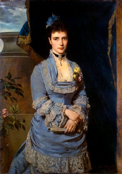Portrait of Grand Duchess Maria Fyodorovna, Princess Dagmar of Denmark by Heinrich von Angeli