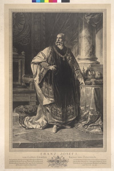 Franz Joseph I in the Fleece Robe (Whole Figure Standing) by Heinrich von Angeli