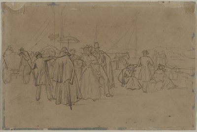 Passengers for Rhine Steamer by Heinrich von Mayr