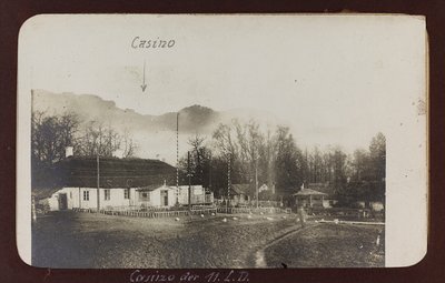 First World War: The Ukraine in the Years 1914-1916 During the Invasion of the German Army. Building Called the Casino by Heldenfriedhof Dsessentniki (attr. to)