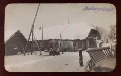 First World War: The Ukraine in the Years 1914-1916 During the Invasion of the German Army. View with Snow by Heldenfriedhof Dsessentniki (attr. to)