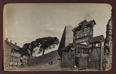 First World War: the Ukraine in the years 1914-1916 during the invasion of the German army. View of Lida by Heldenfriedhof Dsessentniki (attr. to)