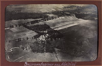 First World War: the Ukraine in the years 1914-1916 during the invasion of the German army. Aerial View by Heldenfriedhof Dsessentniki (attr. to)