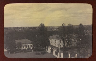 First World War: Ukraine in the years 1914-1916 during the invasion of the German army. View of a city by Heldenfriedhof Dsessentniki (attr. to)