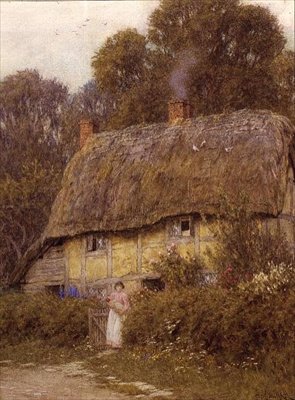 A Berkshire Cottage by Helen Allingham