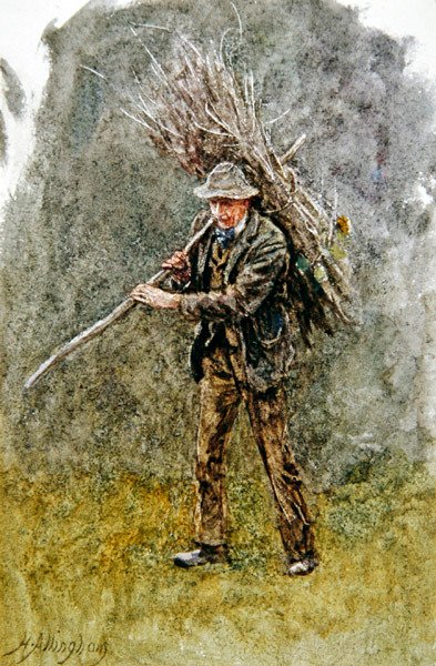A Bundle of Wood by Helen Allingham