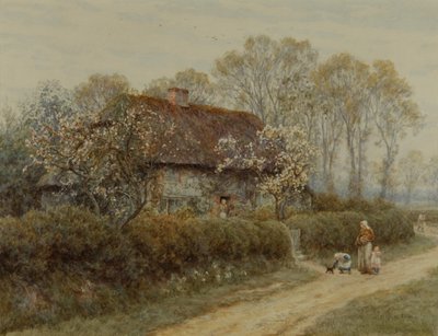 A Cottage at Freshwater Gate by Helen Allingham