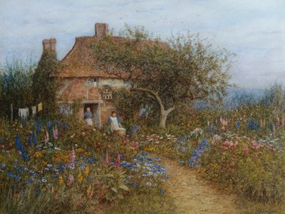 A Cottage near Brook, Witley, Surrey by Helen Allingham