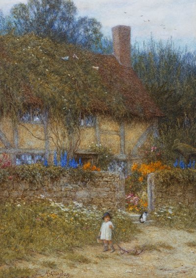 A Cottage near Godalming, Surrey by Helen Allingham