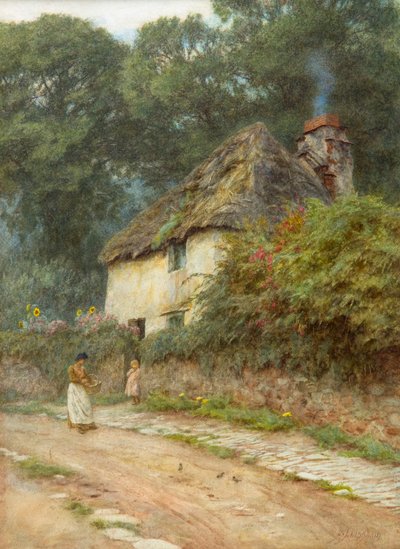 A Devonshire Cottage by Helen Allingham