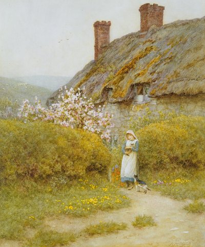A Dorsetshire Cottage by Helen Allingham