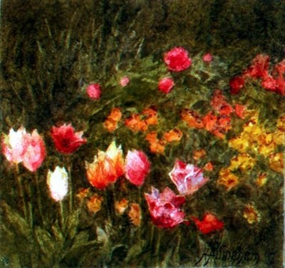 A Spring Garden by Helen Allingham